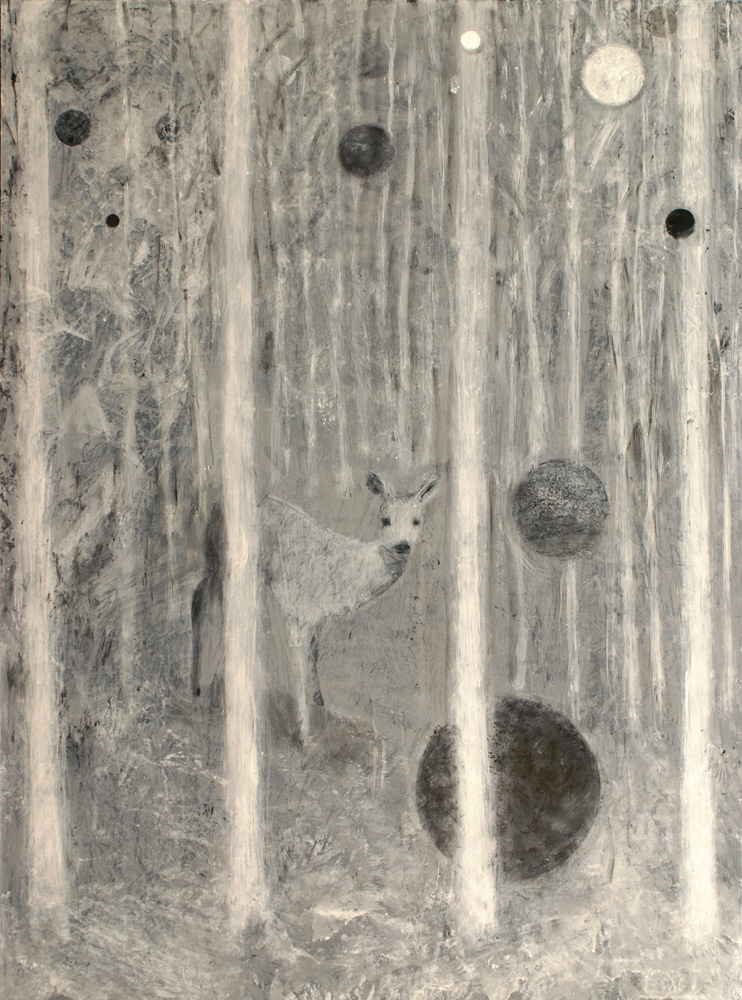 Reha, 100cm x 80cm, Alkydfarbe auf Aluminium