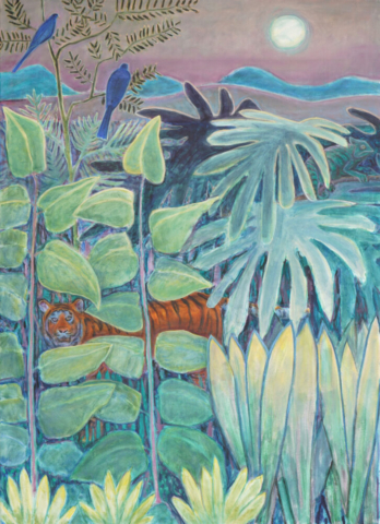 Rousseau 3, 140cm x 100cm, Ölfarbe auf Leinwand