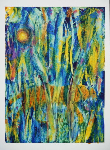 O.T., 30cm x 22cm, Ölfarbe auf Papier