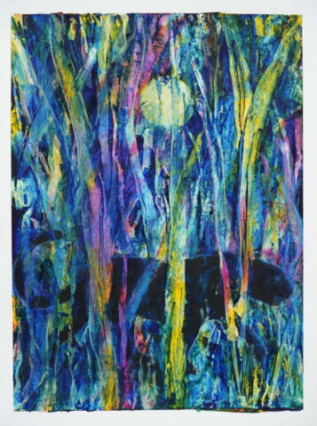 O.T., 30cm x 22cm, Ölfarbe auf Papier