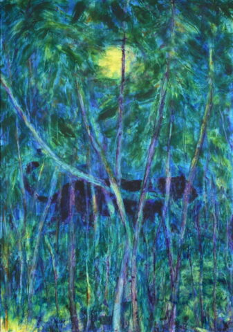 O.T., 72cm x 51cm, Ölfarbe auf Papier