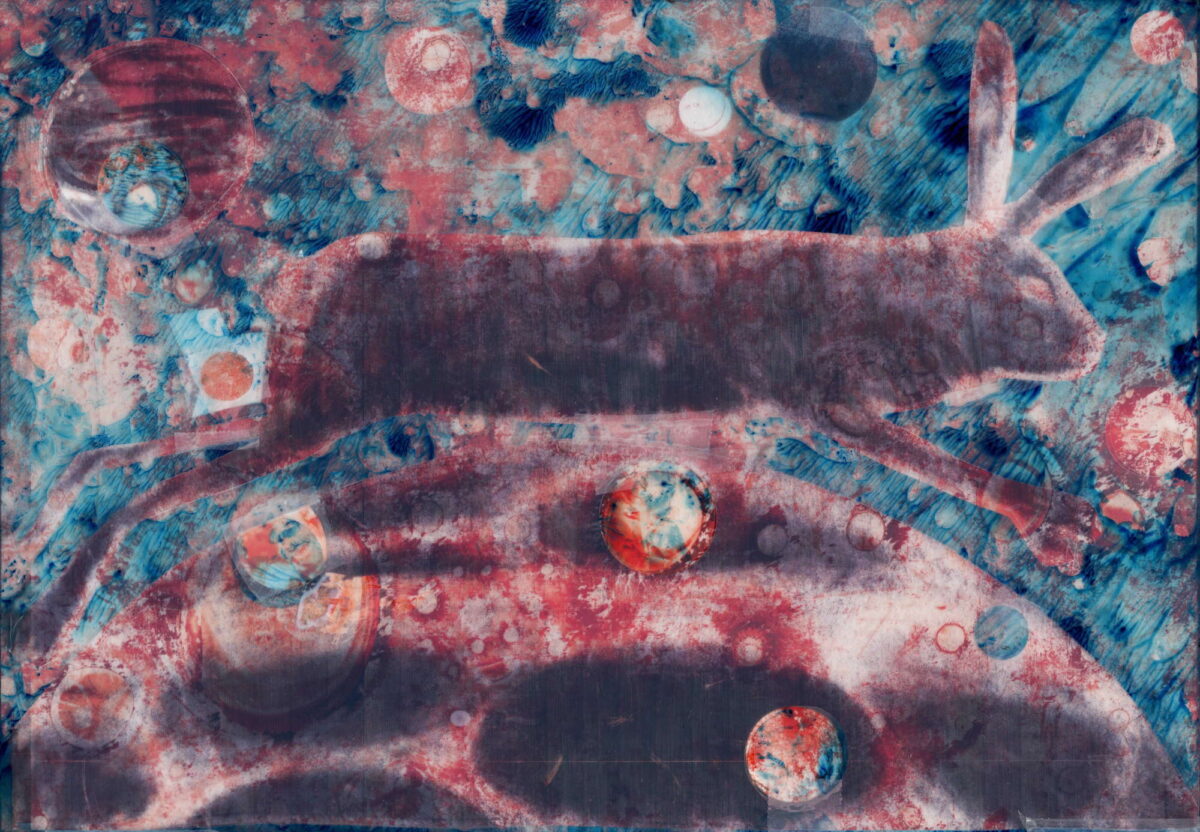 O.T., 2025,19.5cm x 27cm, Mischtechnik, Collage auf Papier