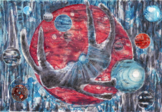 O.T., 19.5cm x 27cm, Mischtechnik, Collage auf Papier