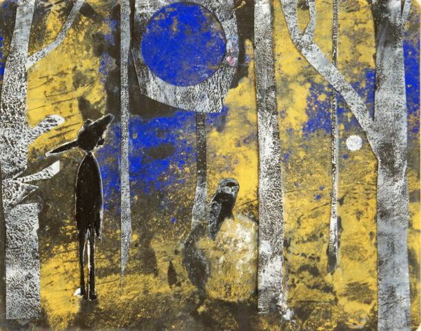 Pinocchio...und 11, 23cm x 30cm, Mischtechnik, Collage