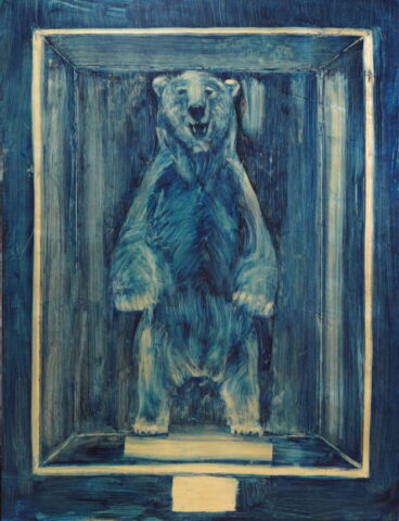 Habitat 2, 101m x 78cm, Schlagmetall und Ölfarbe auf Dibond