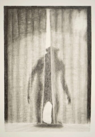 Theater 4, 30cm x 21cm, Bleistift auf Papier