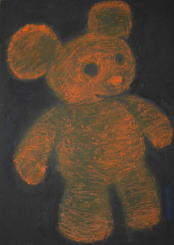 Plüsch 1, Ölfarbe auf Papier, ca. 29cm x 20cm